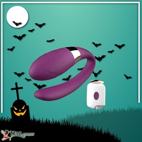 Wearable U Shape Remote Control Clitoris Luxury Vibrator LXV-030