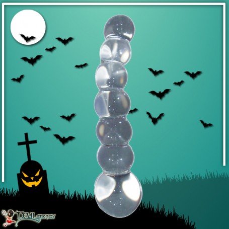 Ultra Beaded Crystal Glass dildo GD-008