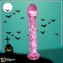 Dotted Purple Glass Dildo GD-006