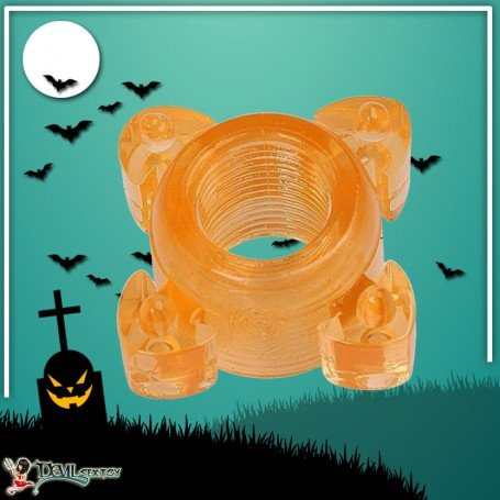 Transparent 4 Tube FingerCock Ring CR-010