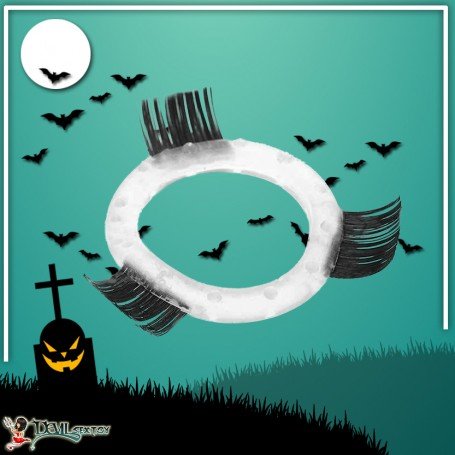 Transparent Hair Finger Fun Function Cock Ring CR-009