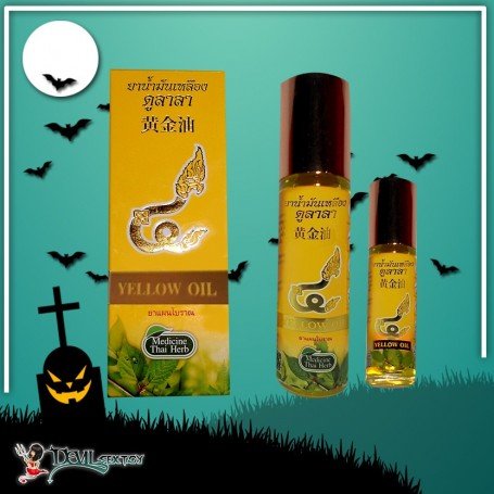 Thai herbal massage yellow oil THP-001